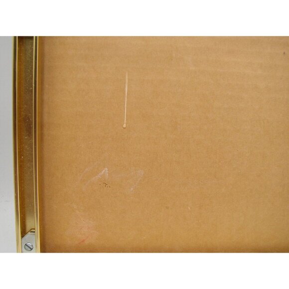 Southwest Pueblo Landscape Framed Art Modernist Signed Greg Kyle 1983 Vintage - Picture 9 of 12